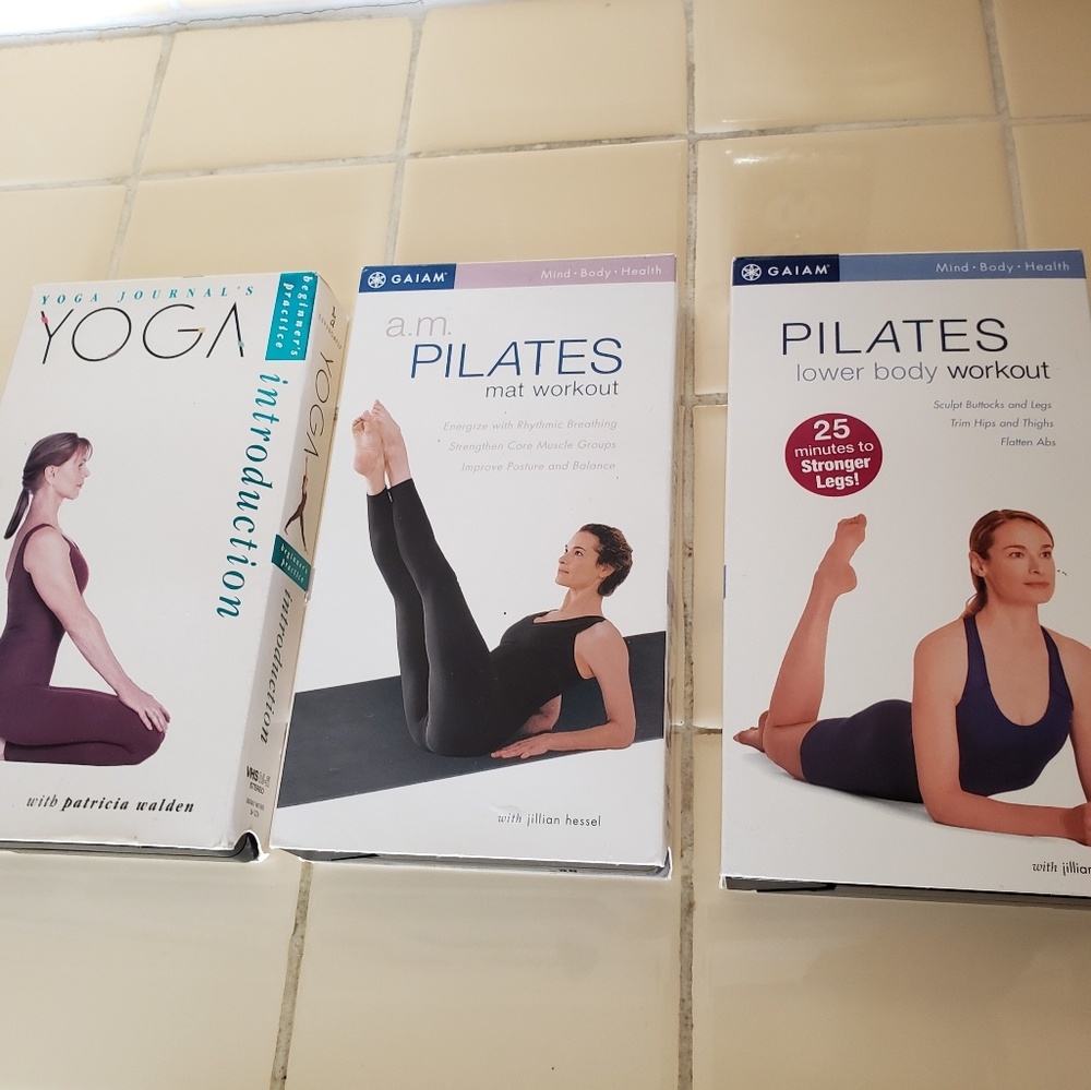 VHS Yoga Pilates videos